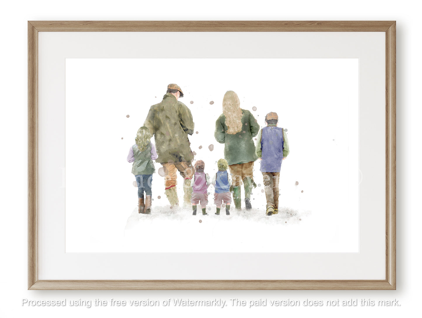 Personalised 'Country Walks' - Family Print - Florence & Lavender