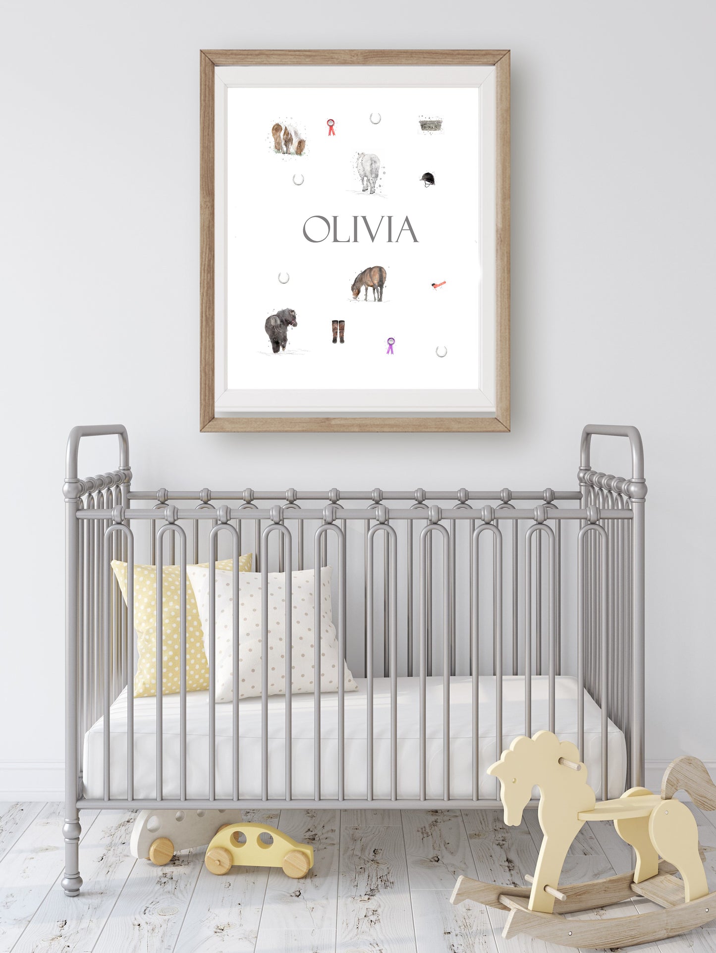 Personalised 'Pony' Print - Florence & Lavender