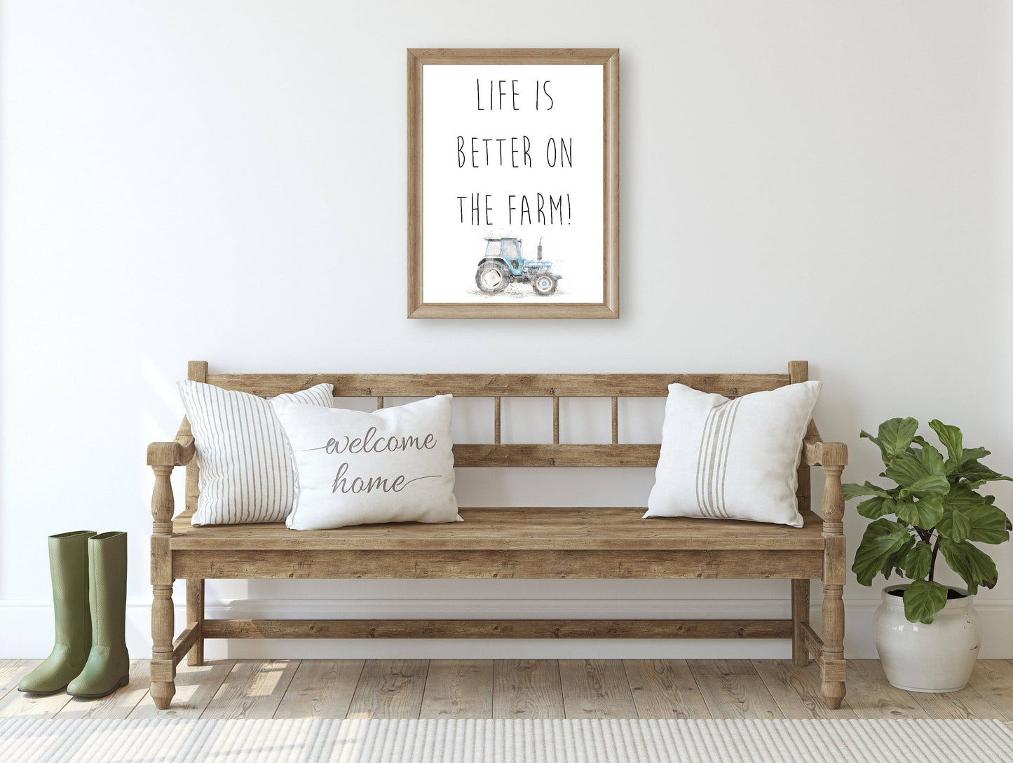 Life Is Better On The Farm - Tractor - Florence & Lavender