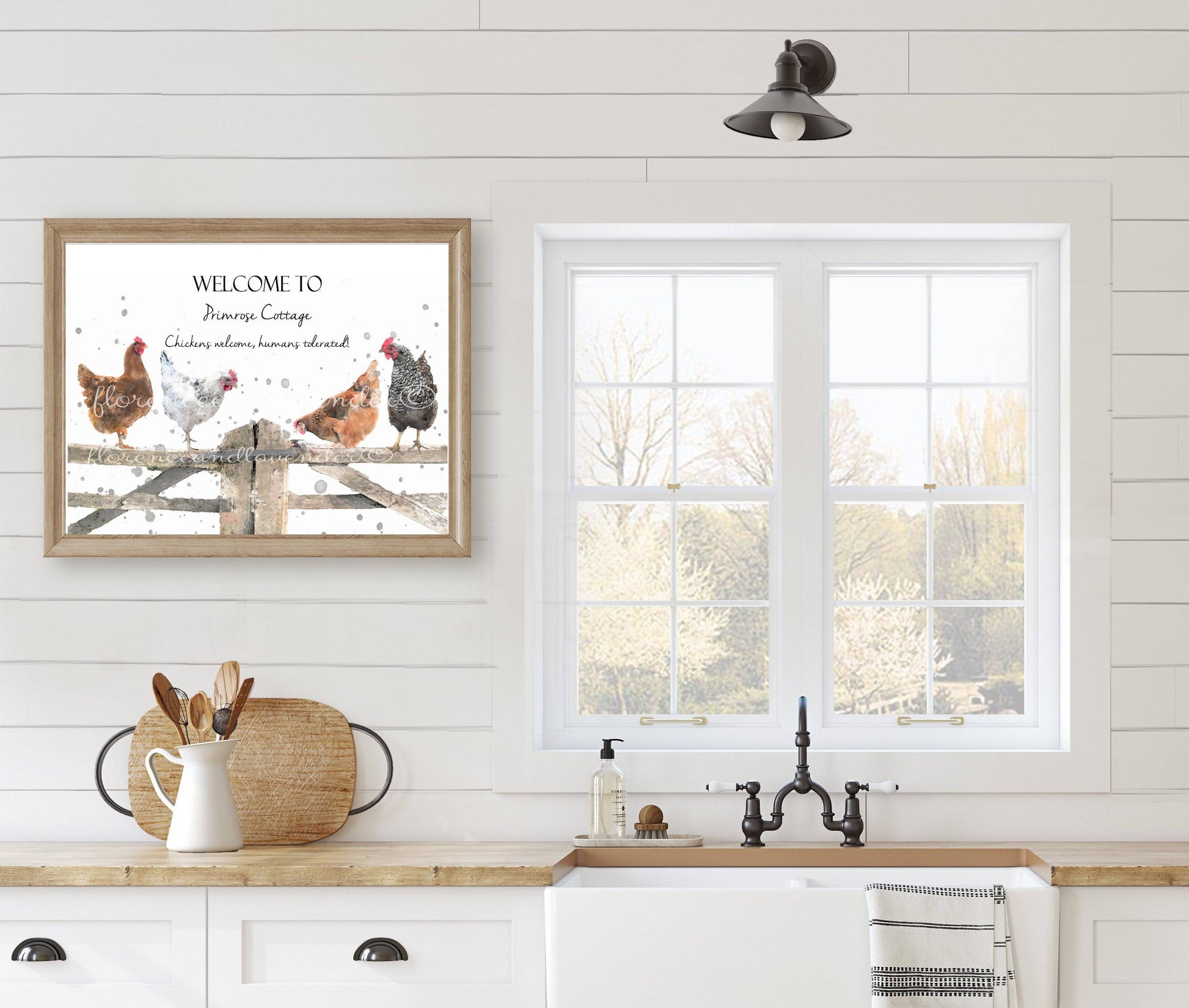 Personalised Welcome Home Chicken Print - Florence & Lavender