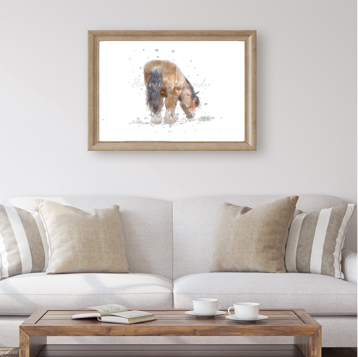 Shire Horse Print - Florence & Lavender