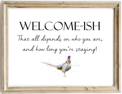 Welcome-Ish Print - Florence & Lavender