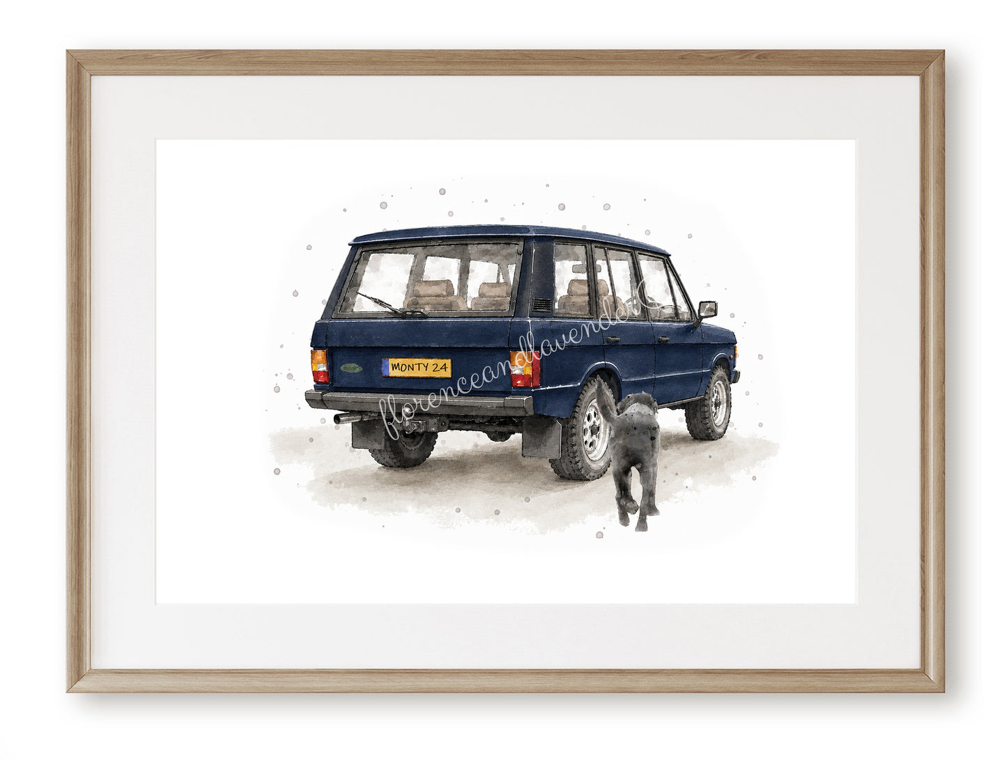 Personalised - Vintage Range & Dog print