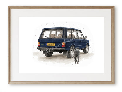 Personalised - Vintage Range & Dog print