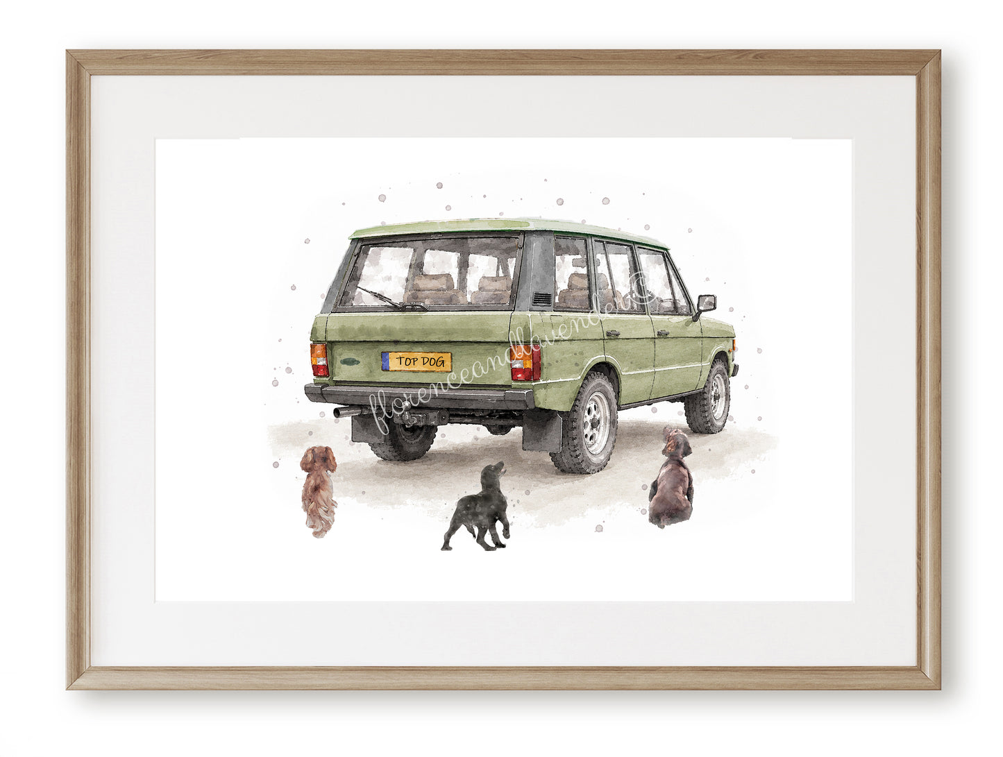 Personalised - Vintage Range & Dog print