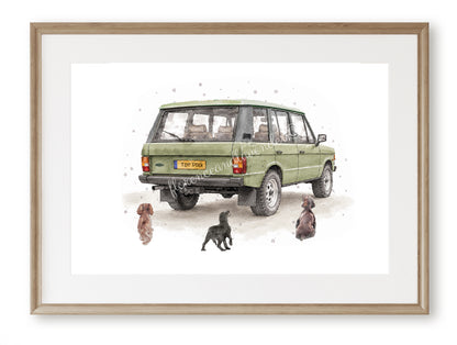 Personalised - Vintage Range & Dog print