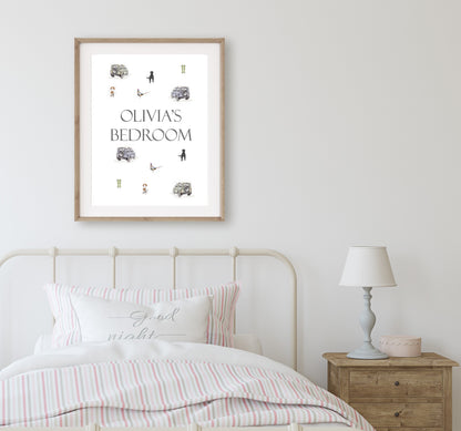Personalised 'Gamekeeper' Print - Florence & Lavender
