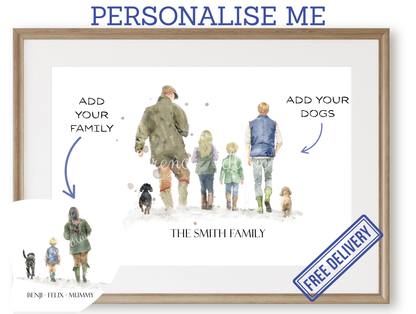 Personalised 'Country Walks' - SINGLE PARENT VERSION - Florence & Lavender
