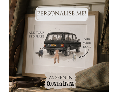 Personalised - Vintage Range & Dog print