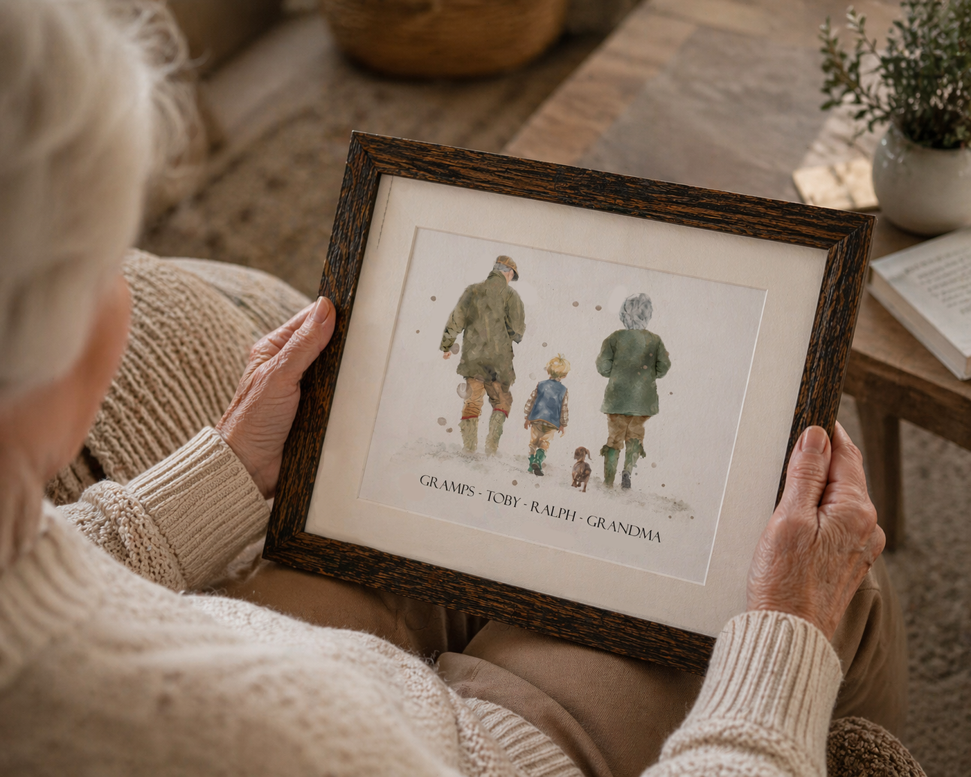 Personalised 'Country Walks' - Family Print - Florence & Lavender