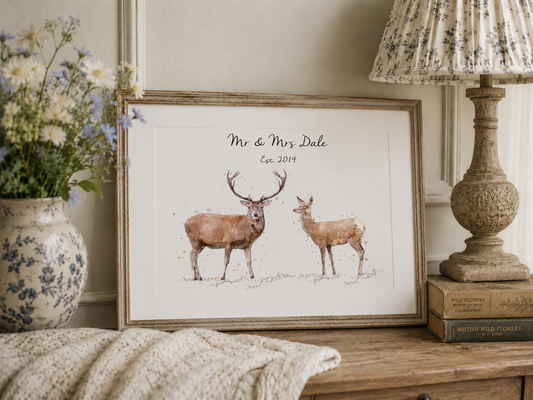 Personalised Deer Print