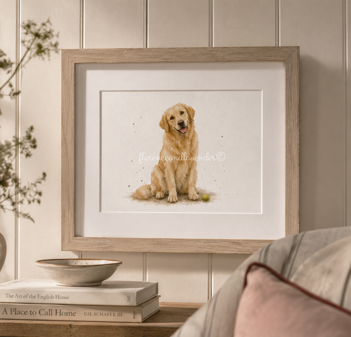 Fetch - Golden Retriever Fine Art Print