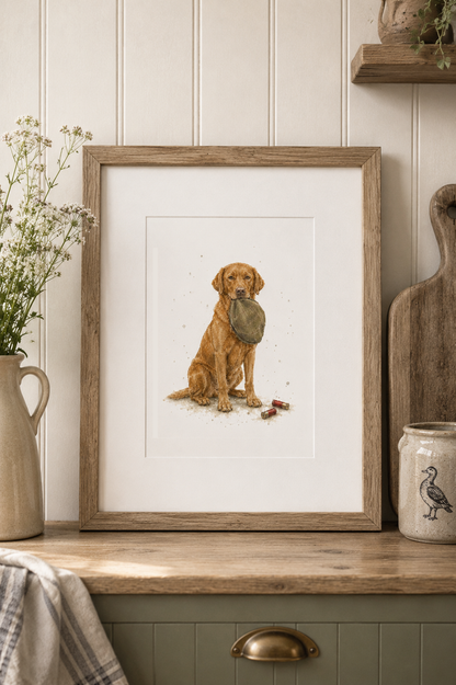 Finders Keepers - Fox Red Labrador Fine Art Print