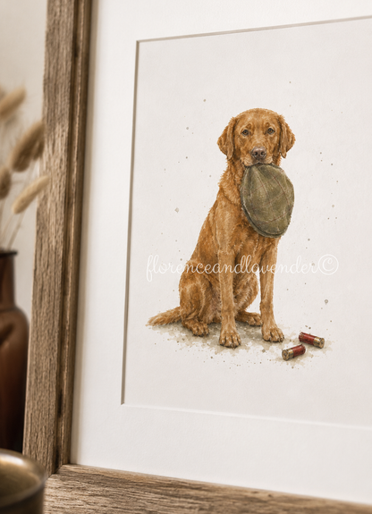 Finders Keepers - Fox Red Labrador Fine Art Print