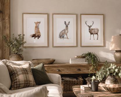 Trio Of Fox, Hare & Stag