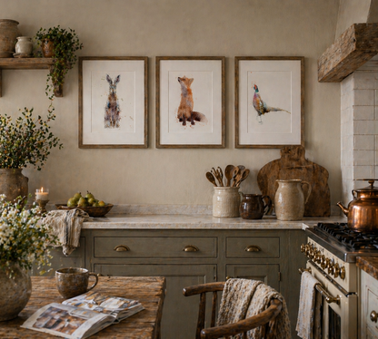 Trio Of Fox, Hare & Pheasant - Florence & Lavender