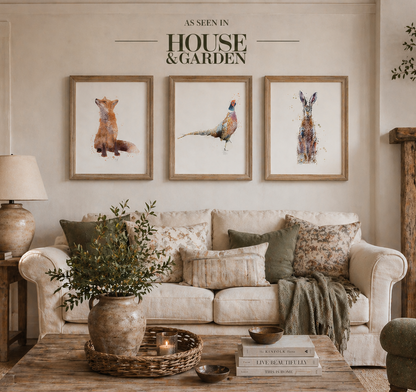 Trio Of Fox, Hare & Pheasant - Florence & Lavender