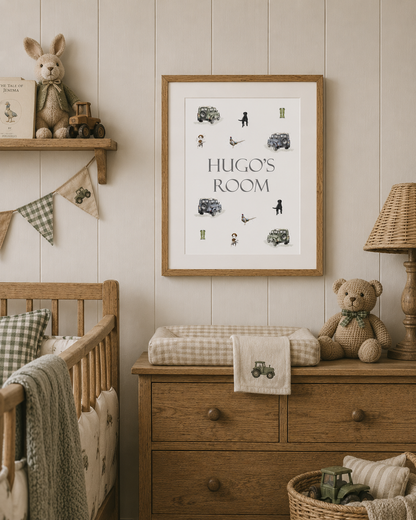 Personalised 'Gamekeeper' Print - Florence & Lavender