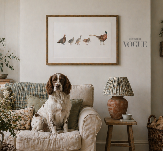 Multi game bird print - Florence & Lavender