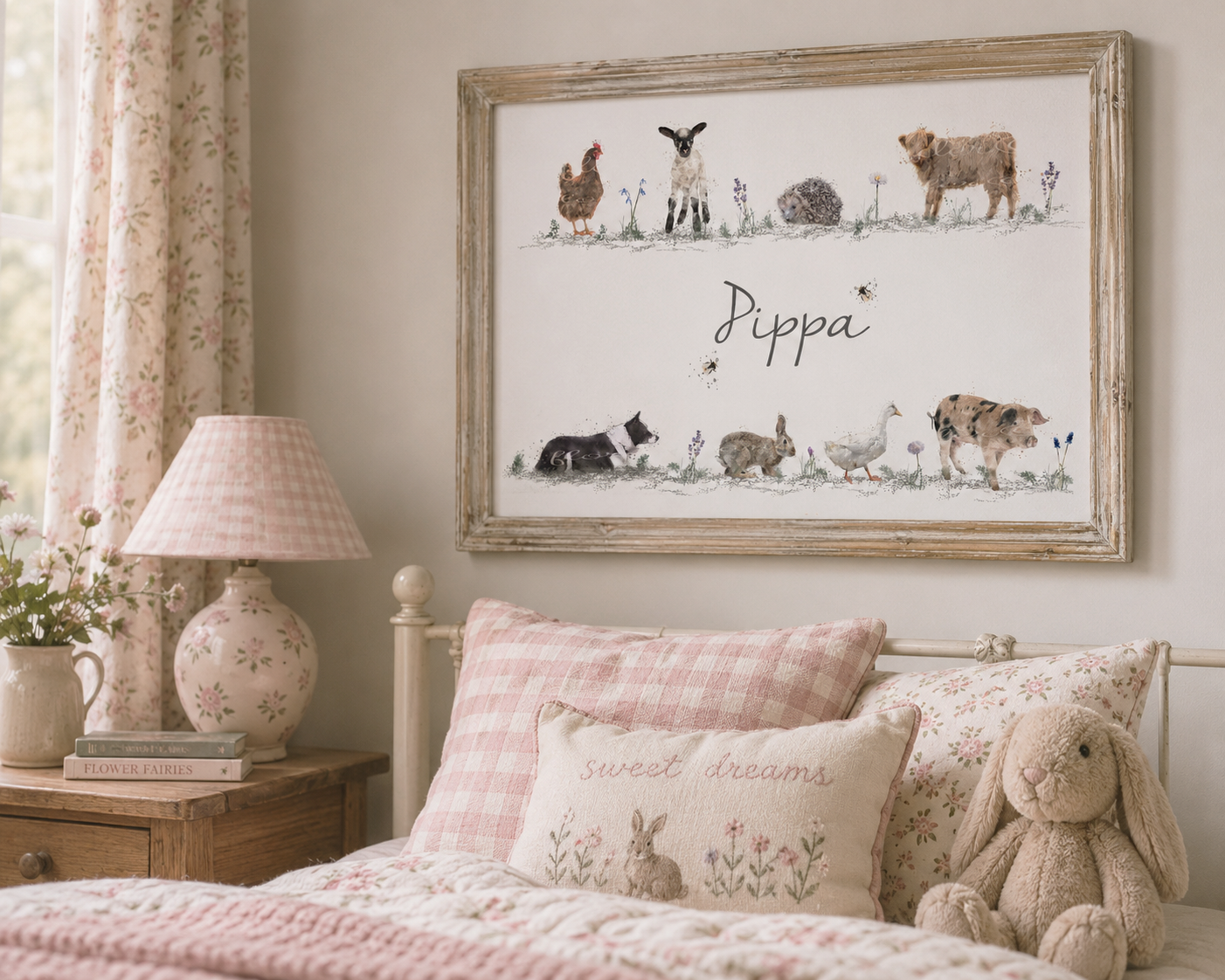 Personalised Farm & Wildlife Animal Print
