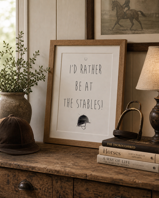 I'd Rather Be At The Stables - Florence & Lavender