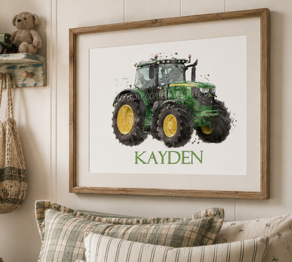 Personalised John Deere Print