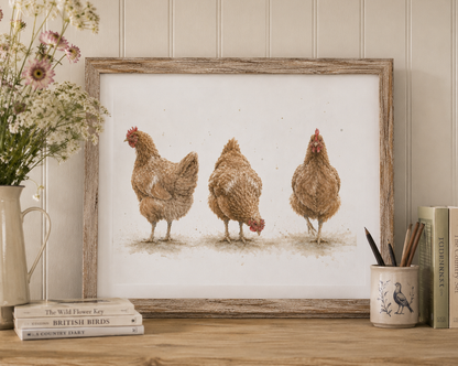 Ladies That Lunch - Chicken Fine Art Print
