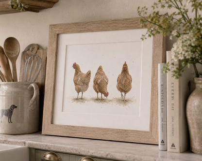 Ladies That Lunch - Chicken Fine Art Print