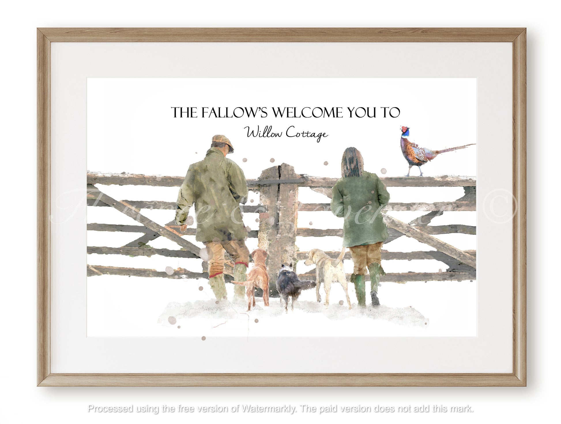 Personalised - 'Love In The Countryside' Print - Florence & Lavender