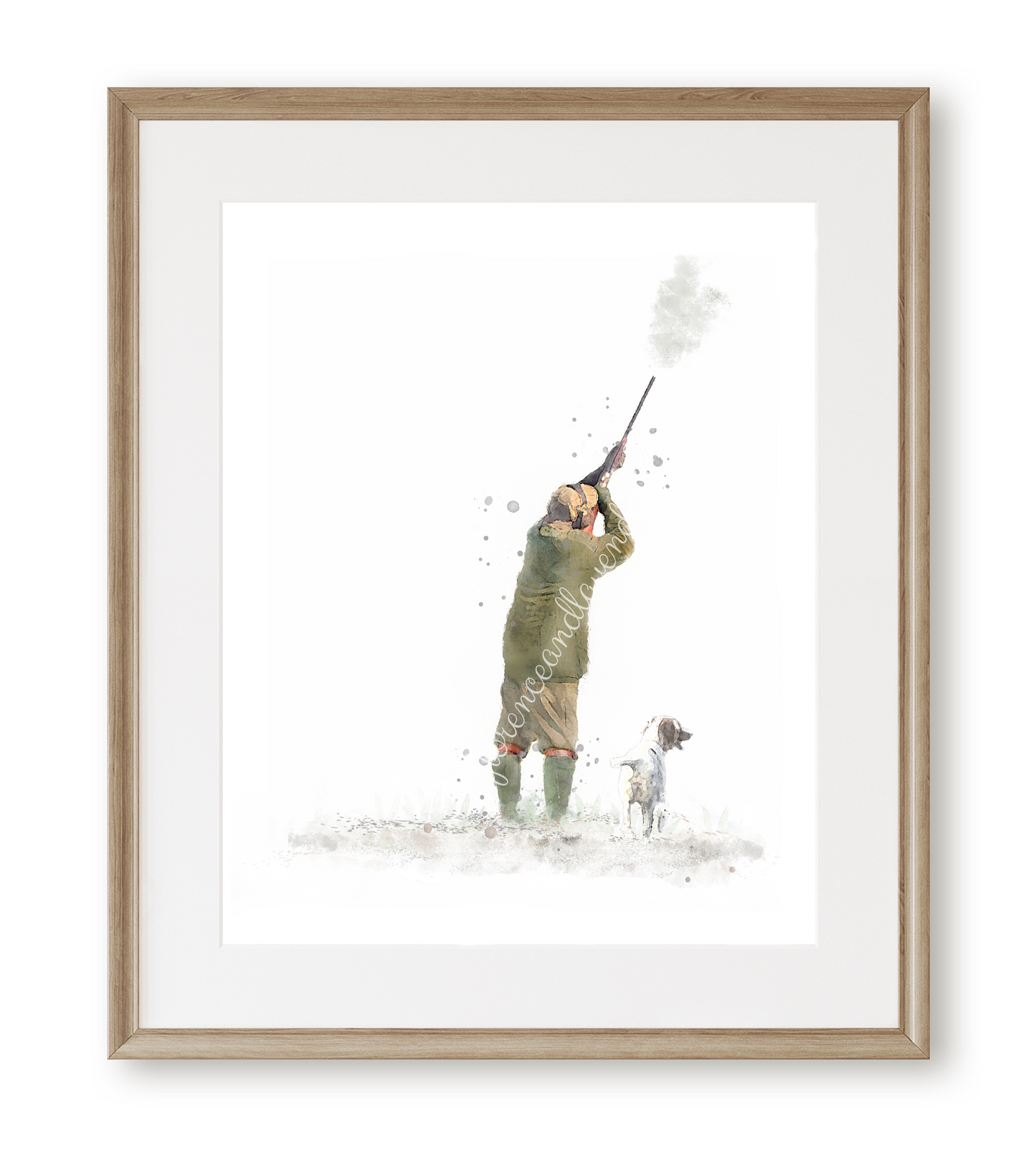 Personalised 'On The Peg'-Man & His Dog Print - Florence & Lavender