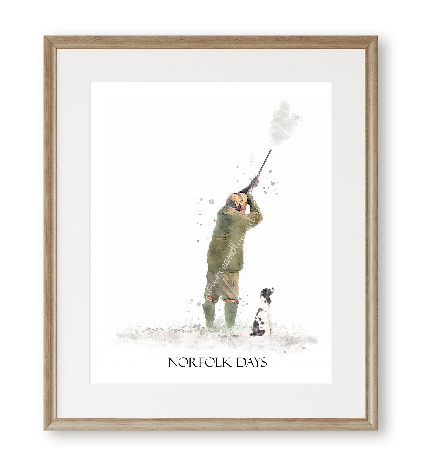Personalised 'On The Peg'-Man & His Dog Print - Florence & Lavender