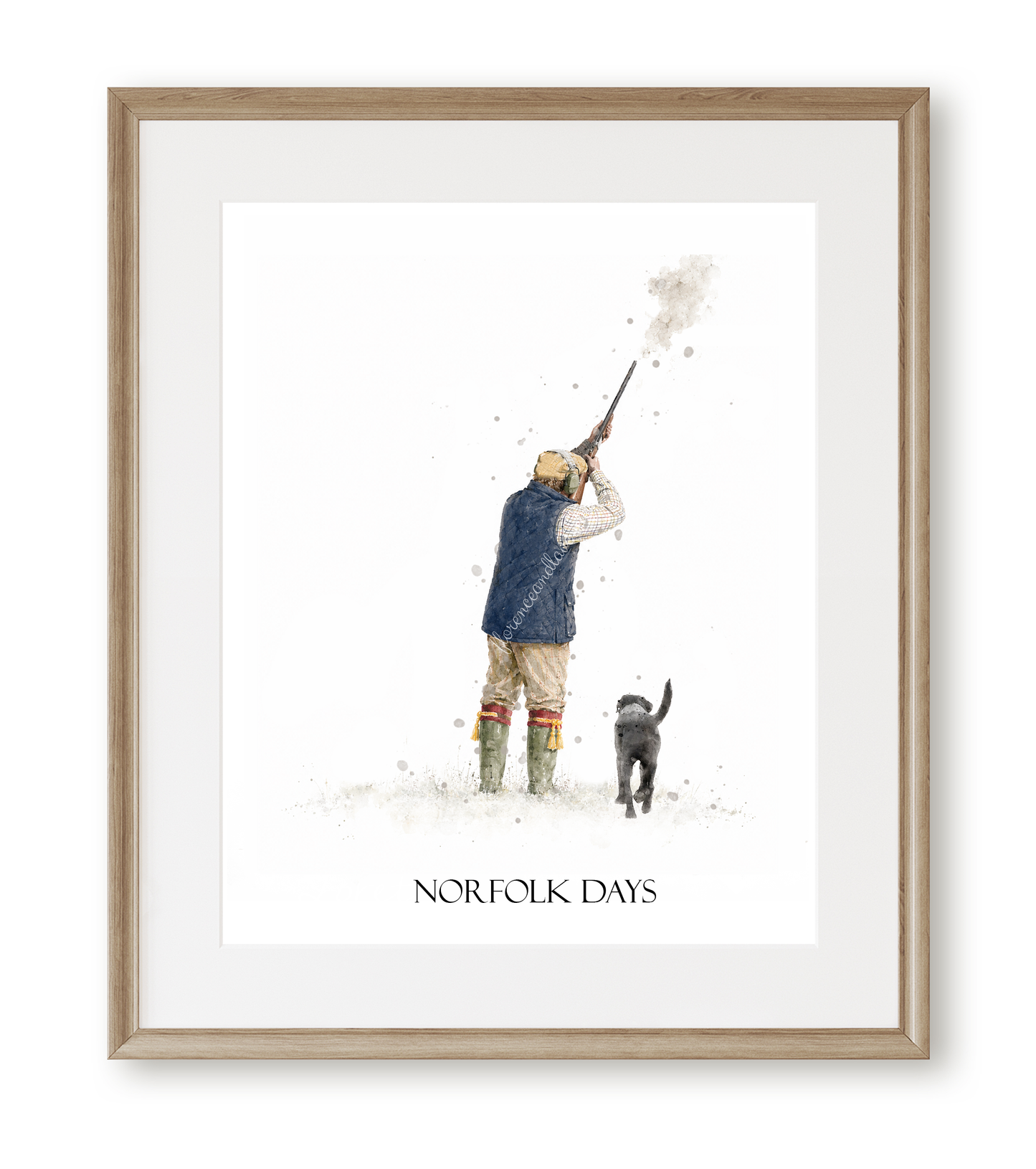 Personalised 'On The Peg'-Man & His Dog Print