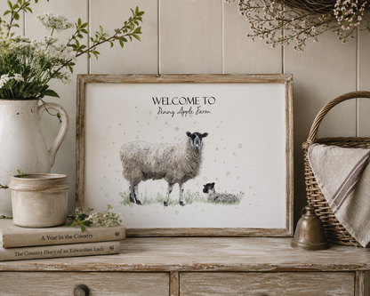 Personalised Sheep Print