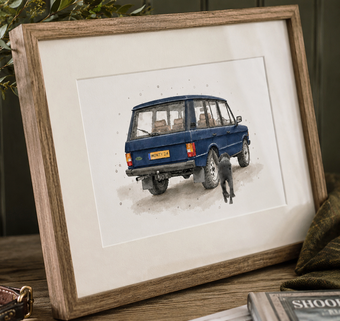 Personalised - Vintage Range & Dog print