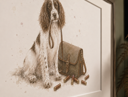 Shooting Companion - Springer Spaniel Fine Art Print