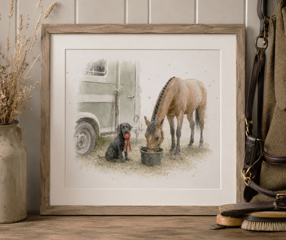 Show Day! - Dog & Pony Fine Art Print