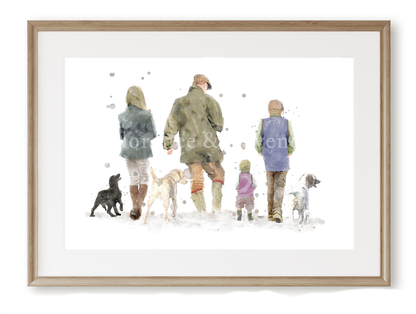Personalised 'Country Walks' - SINGLE PARENT VERSION - Florence & Lavender