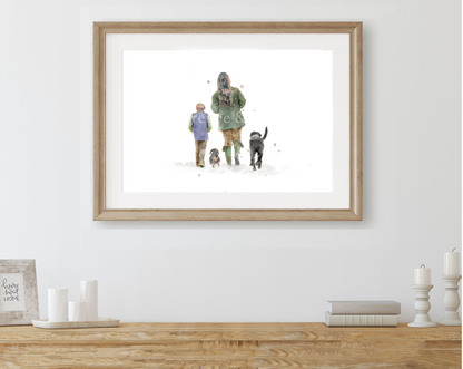 Personalised 'Country Walks' - SINGLE PARENT VERSION - Florence & Lavender