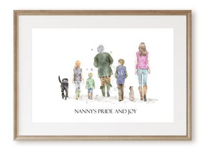 Personalised 'Country Walks' - SINGLE PARENT VERSION - Florence & Lavender