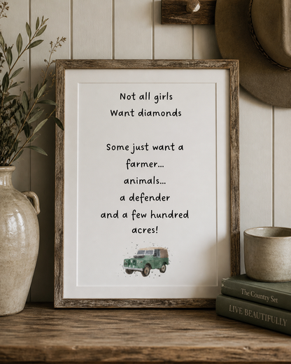 Some Girls - typography print - Florence & Lavender