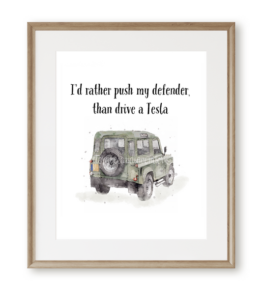 I'd rather push my Defender