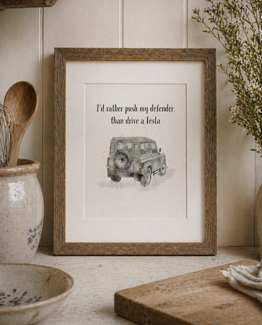I'd rather push my Defender - Florence & Lavender