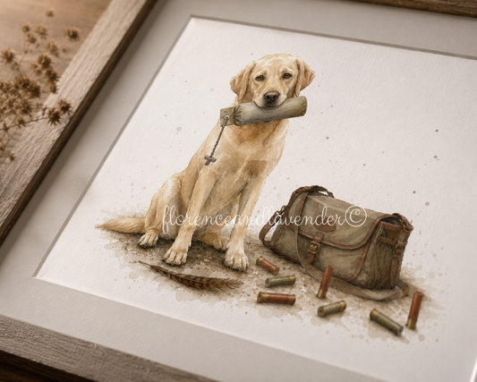 The Retrieve- Labrador Fine Art Print