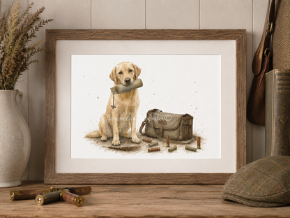 The Retrieve- Labrador Fine Art Print