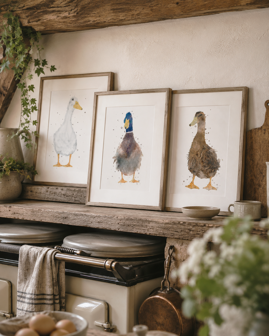 Trio of Ducks - Florence & Lavender