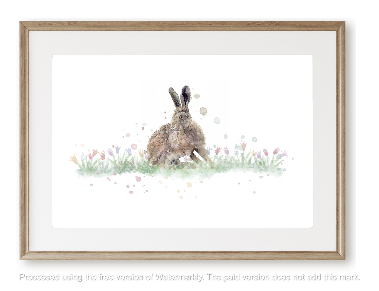 ''Amongst The Meadow'' - Hare Print - Florence & Lavender