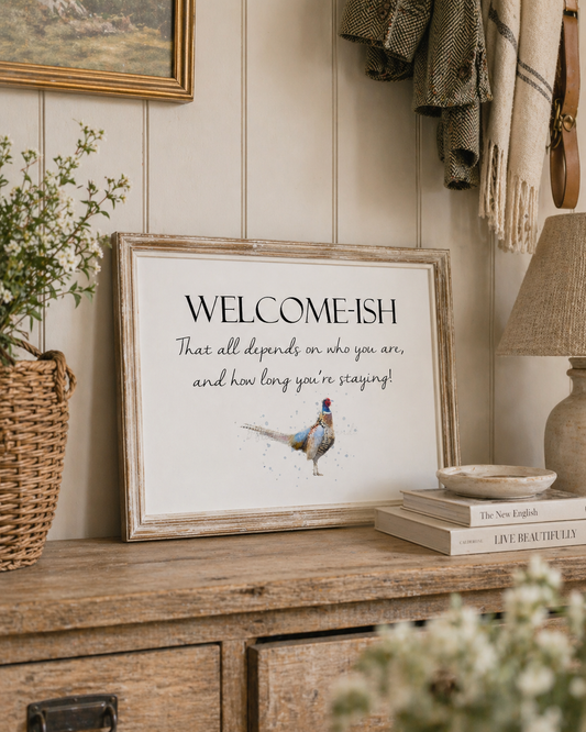 Welcome-Ish Print - Florence & Lavender