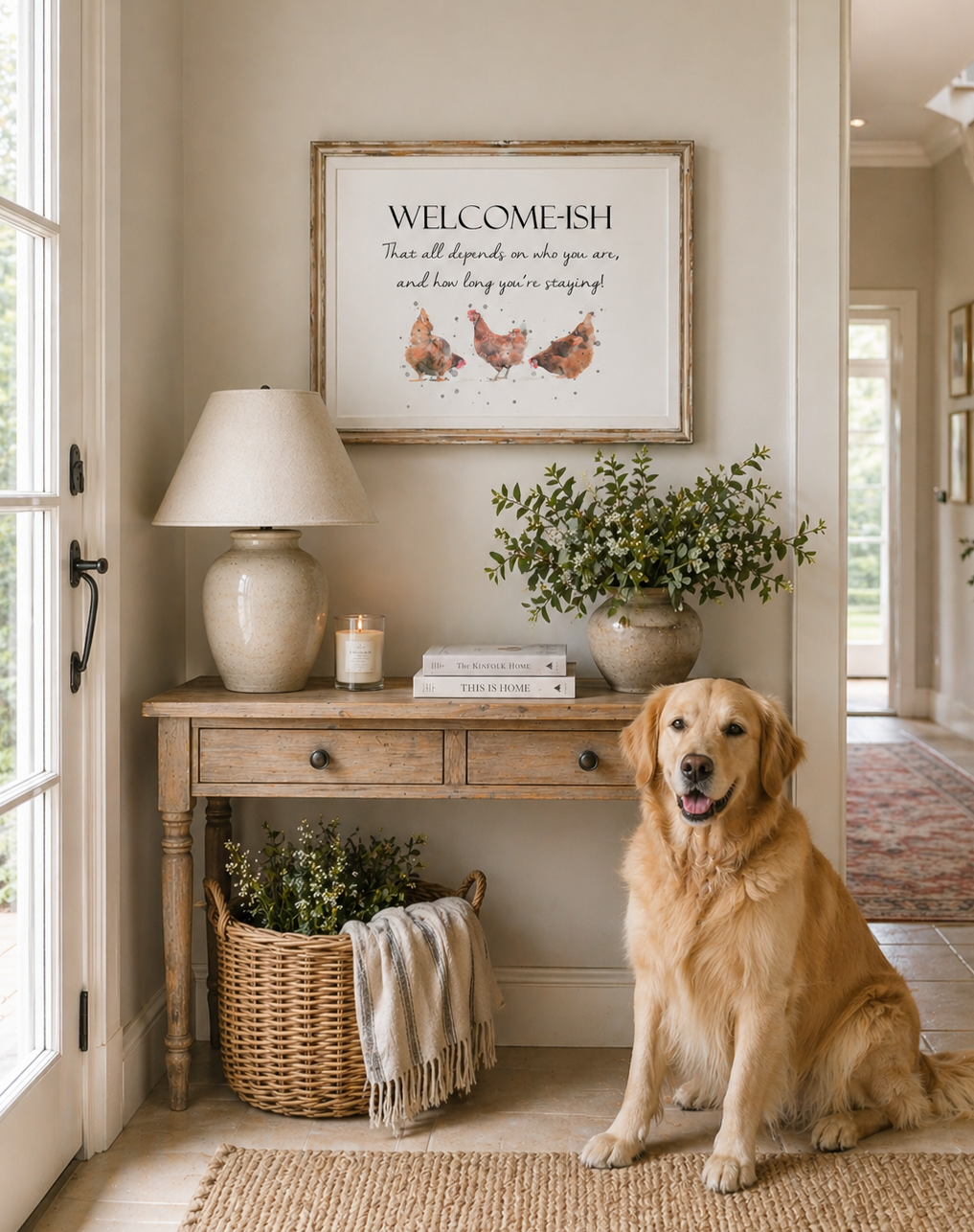 Welcome-Ish Print - Florence & Lavender