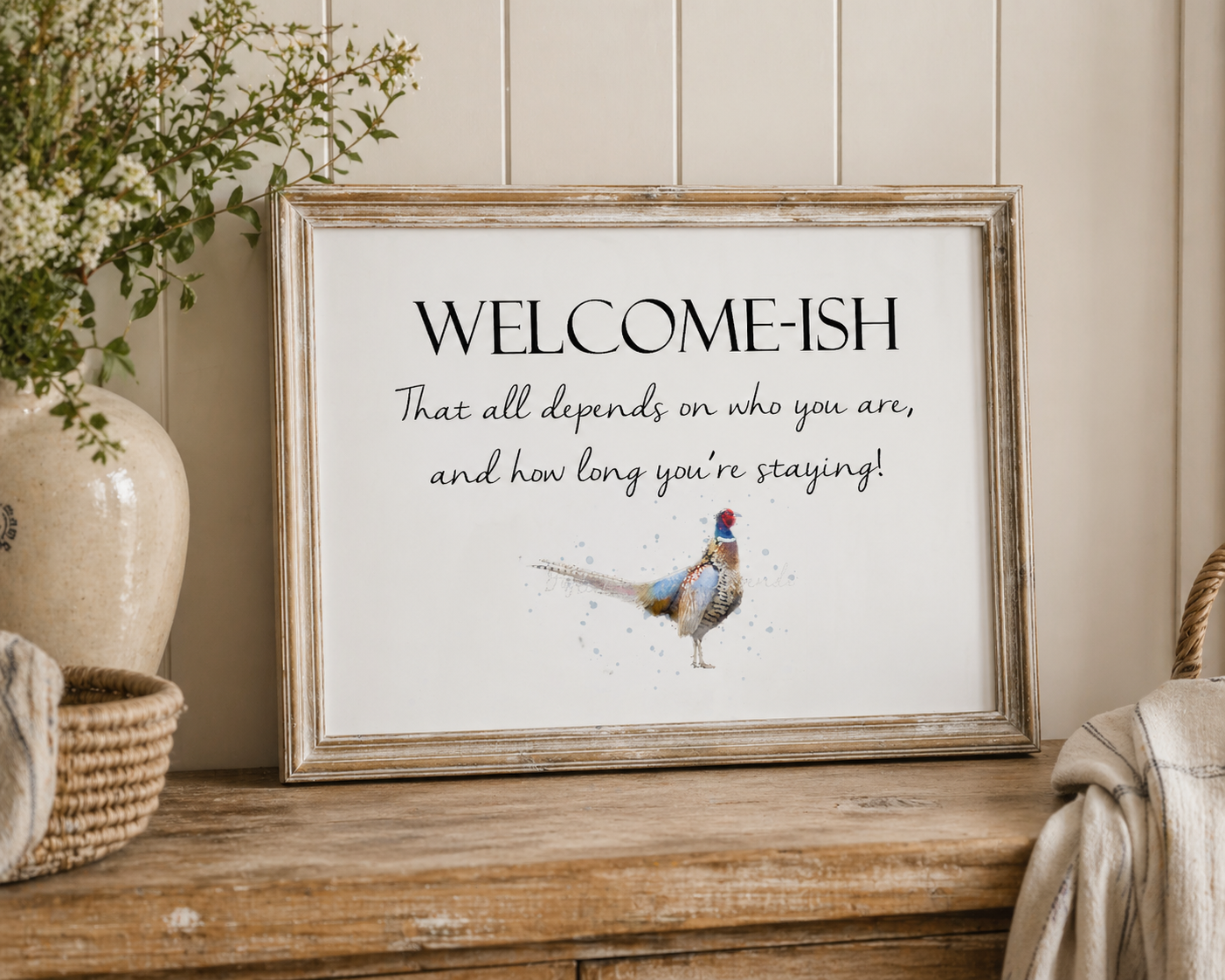 Welcome-Ish Print - Florence & Lavender