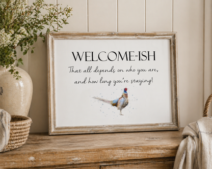 Welcome-Ish Print - Florence & Lavender